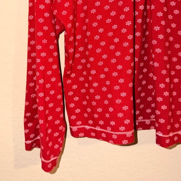 Cacique Lane Bryant Christmas Red & White Snowflake Pajama Set- Size 14/16 - Picture 4 of 14